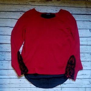 A Byer lace detail long sleeve